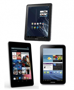 Google Nexus Samung Galaxy Tab Archos